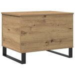 vidaXL Table basse chêne artisanal 60x44 5x45 cm bois d'ingénierie