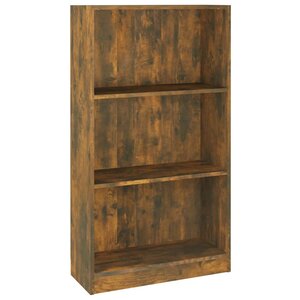 vidaXL Bibliothèque Chêne fumé 60x24x109 cm Bois d'ingénierie