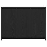 Buffet vidaXL en chêne noir 102x33x75 cm en bois d'ingénierie
