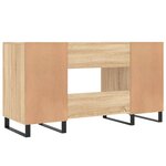 vidaXL Bureau chêne sonoma 140x50x75 cm bois d'ingénierie