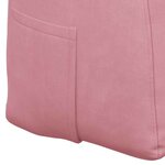 vidaXL Coussin de Dos Rose 100 x 24 x 50 cm Velours