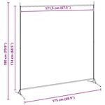 vidaXL Diviseur de pièce à panneau unique Beige 175 x 180 cm Tissu