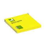 Bloc-notes q-connect quick notes 76x76mm 80feuilles coloris jaune vif Q-CONNECT