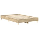 vidaXL Cadre de lit sans matelas chêne sonoma 120x200 cm