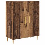 vidaXL Haut Armoire Bois Ancien 69 5 x 34 x 180 cm Bois d'ingénierie