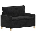 vidaXL Canapé Noir 126 x 81 x 87 5 cm Polyester