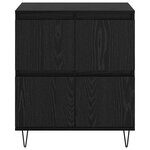 vidaXL Buffet Noir 60 x 35 x 70 cm Bois d'ingénierie