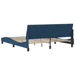 vidaXL Cadre de lit sans matelas Hanko bleu 180x200 cm tissu