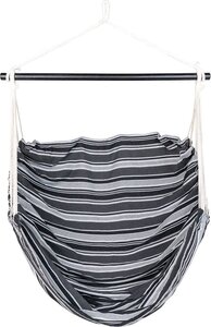 Chaise hamac Lamia - polyester/coton  mélèze  noir/gris/blanc