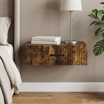 vidaXL Table d'appoint murale 59 x 34 5 x 17 cm Bois d'ingénierie