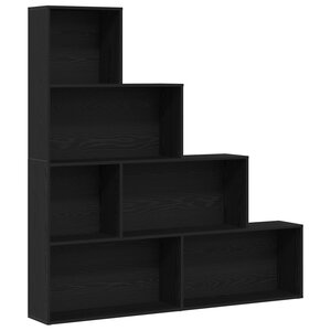 Bibliothèque/Séparateur de pièce vidaXL Chêne noir 155x24x160cm Bois d'ingénierie