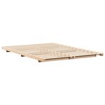 vidaXL Cadre de lit surélevé Marron 160 x 210 cm Bois massif en pin