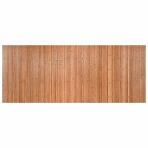 vidaXL Tapis rectangulaire naturel 80x200 cm bambou