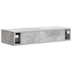 vidaXL Table d'appoint murale 87 5 x 34 5 x 17 cm Bois d'ingénierie