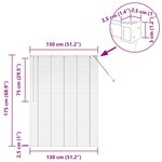 vidaXL Store de Fenêtre avec des rideaux Autre Blanc 80 x 130 cm Aluminium