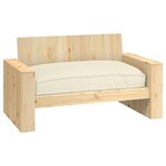 vidaXL Coussin Crème 120 x 80 x 12 cm Tissu Oxford