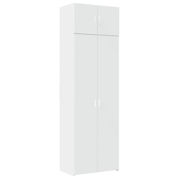 vidaXL Armoire de rangement blanc 70x42 5x225 cm bois d'ingénierie