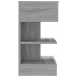 vidaXL Table de chevet Sonoma gris 40x35x65 cm Bois d'ingénierie