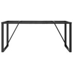 vidaXL Pieds de table à manger cadre en O 180x80x73 cm fonte