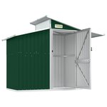 vidaXL Abri de Jardin Vert 270x130x208 5 cm Acier Galvanisé