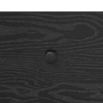 vidaXL Table console Chêne noir 100 x 34 5 x 75 cm Bois d'ingénierie