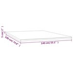 vidaXL Sur-matelas 140x190x5 cm