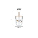 Mepal 108023065408 - Verre enfant Mio 250 ml avec paille - Forest Friends