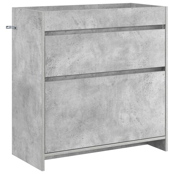 vidaXL Meuble sous lavabo de salle de bain Gris béton