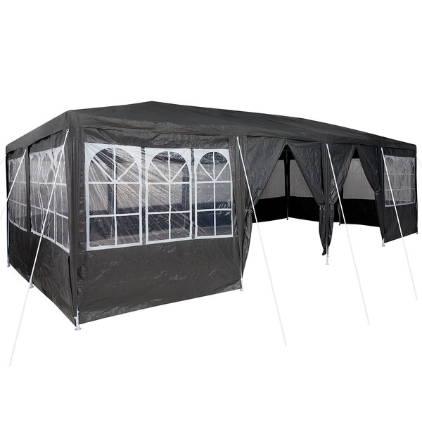vidaXL Tente de fête avec 12 parois anthracite 8x4 m PE