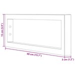 vidaXL Supports d'étagères pour lavabo 2 Pièces noir rectangulaire acier