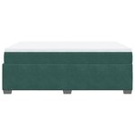 vidaXL Sommier à lattes de lit et matelas Vert foncé 140x200cm Velours