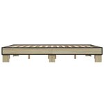 vidaXL Cadre de lit sans matelas chêne sonoma 150x200 cm