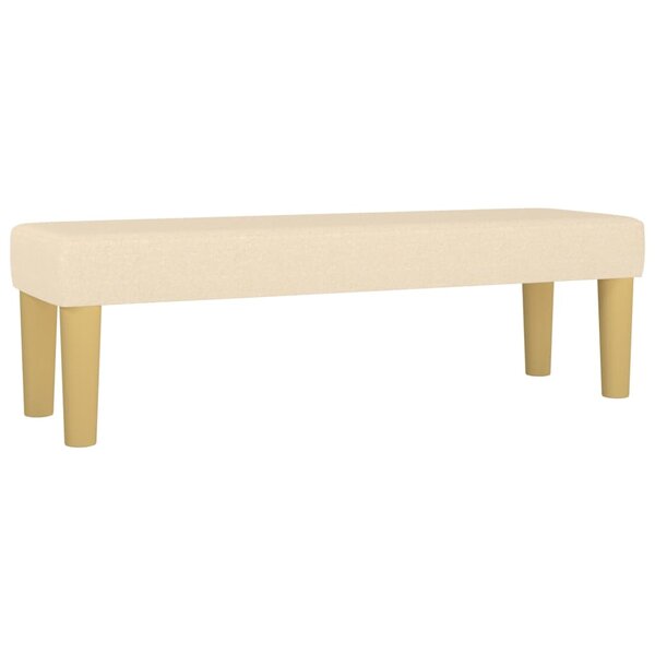 vidaXL Banc Crème 100x30x30 cm Tissu