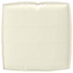 vidaXL Coussin de palette pour siège Crème 50x50x12 cm Tissu Oxford