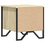 vidaXL Table de chevet chêne sonoma 40x41x40 cm bois d'ingénierie