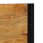 vidaXL Tête de lit 140 cm bois massif d'acacia et fer