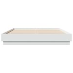 vidaXL Cadre de lit avec lumières LED blanc 120x200 cm