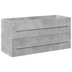 vidaXL Ensemble de meubles de salle de bain 2 Pièces gris béton