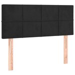 vidaXL Tête de lit Noir 80x5x78/88 cm Velours