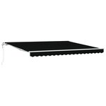 Store Rétractable Automatique vidaXL Noir 400x350 cm