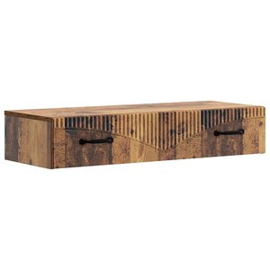 vidaXL Table d'appoint murale Bois ancien 87 5 x 34 5 x 17 cm