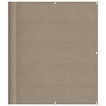 vidaXL Écran de balcon taupe 120x800 cm 100  polyester oxford