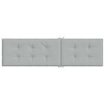 vidaXL Coussin de chaise longue gris clair mélangé (75+105)x50x3 cm