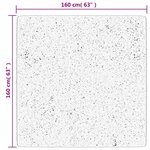 vidaXL Tapis HUARTE à poils courts doux et lavable sable 160x160 cm