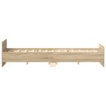 vidaXL Cadre de lit sans matelas chêne sonoma 180x200 cm