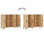 vidaXL Buffet chêne sonoma 90x34x80 cm bois d'ingénierie