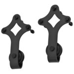 vidaXL Kit de quincaillerie de porte coulissante SKIEN 200 cm noir