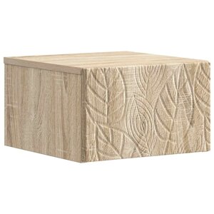 vidaXL Table d'appoint murale Chêne Sonoma 34 5 x 33 x 20 cm
