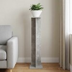 vidaXL Support de Plante Gris béton 25 x 25 5 x 100 5 cm