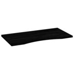 vidaXL Dessus de bureau marron foncé bois chêne massif rectangulaire